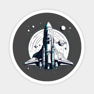 Space ship explorer galaxy adventurer design Magnet